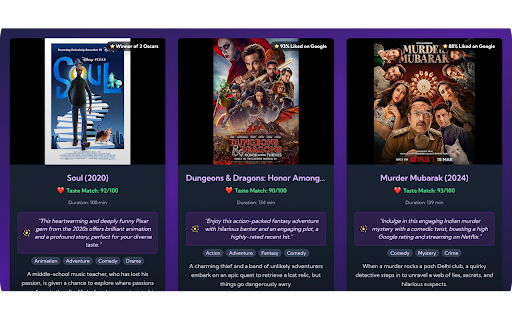 CineMan: Superpower for movie recommendations! :: Personalized movie & TV recommendations powered by Gemini AI