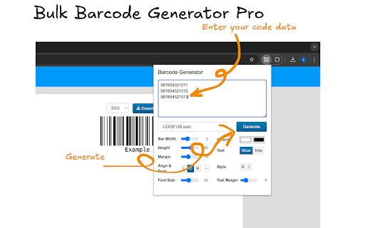 Bulk Barcode Generator Pro - Free Online Tool :: Fast, free online bulk barcode generator. Create multiple barcodes instantly with our user-friendly tool.