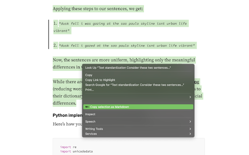 Markdown Copy :: Copy content as Markdown