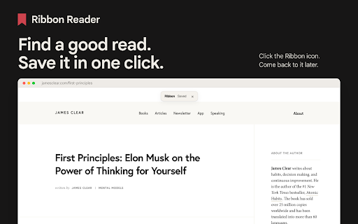 Ribbon :: Save the current tab to your Ribbon reading list.