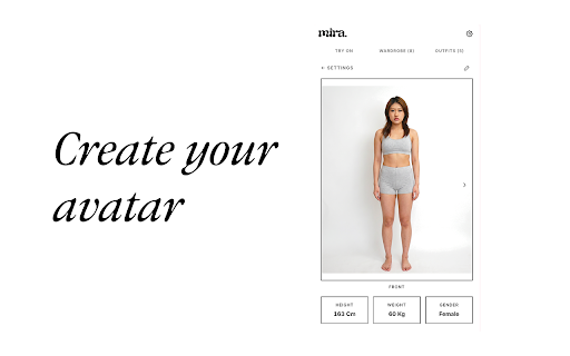 Mira: Virtual Try-on :: Virtual try-on for any product using AI-generated avatars