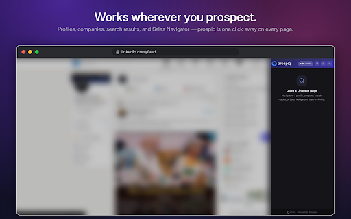 prospiq — Email & Phone Finder :: Find verified work emails and phone numbers from LinkedIn profiles, search results, and company pages.