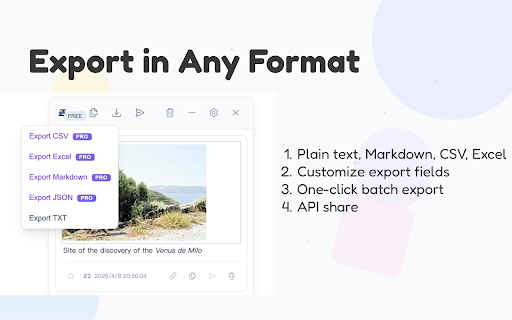 ZebuClip Web Clipper :: Capture and organize web text, links, images, tables, and screenshots with search, filters, grouping, export, and integrations.