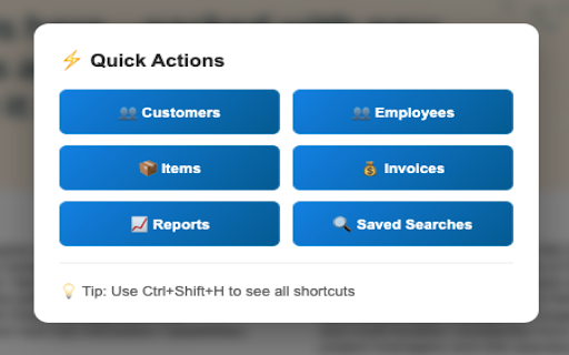 NS Quick Actions :: Quick shortcuts and actions for NetSuite - Boost your productivity instantly