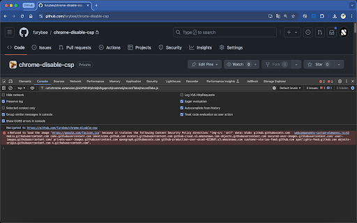 Disable Content Security Policy (CSP) :: Disables the Content Security Policy (CSP) on web pages.