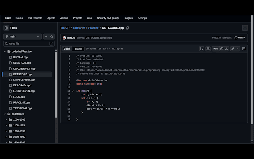 CP Sync :: Sync your Accepted submissions from online judges to GitHub automatically.