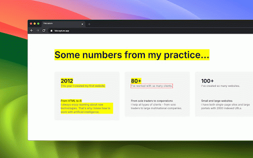 FabCapture – Web Text Extractor :: Capture text elements with metadata and save as various formats.
