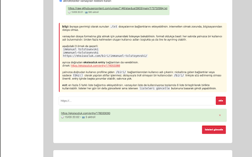 aktroll blocker :: aktroll entry'lerini otomatik olarak gizler