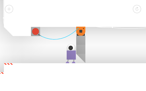 Odd Bot Out Game - Guide the Robot Through 100 Unique Puzzles! :: Help a quirky robot escape a factory through 100 mind-bending puzzles in this charming Chrome game!