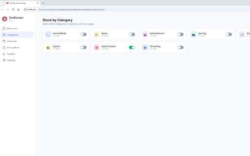 ZenBlocker :: Block distracting websites, set schedules, and stay focused with insights and Focus Mode.