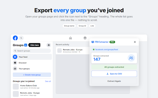 FB Extractor — Export Facebook Members & Groups :: Facebook™ group scraper & lead extractor. Export members, reactions & contact info to CSV/XLSX. Download HD Reels as MP4 with sound.