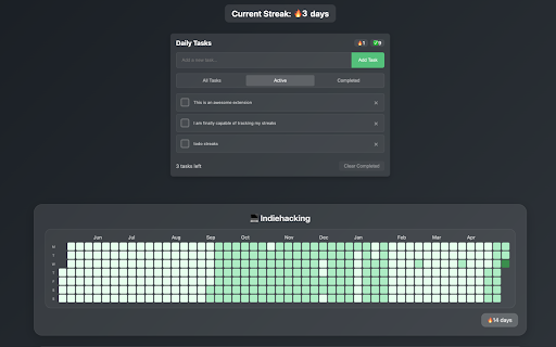 Streak Monitor :: Track your habit streaks right in your browser.