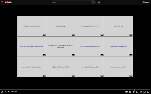 Clear Youtube Thumbnails :: Replacing youtube thumbnails with clear background images and titles