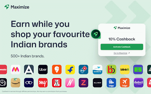 Maximize :: Earn cashback, buy discounted gift cards, and collect MaxCoins on supported shopping websites.