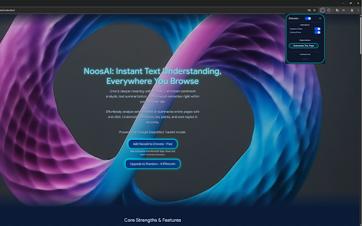 Noos.AI :: Get 10 FREE daily AI actions! Summarize, explain, search, translate, and analyze any text. Your all-in-one AI browser copilot.