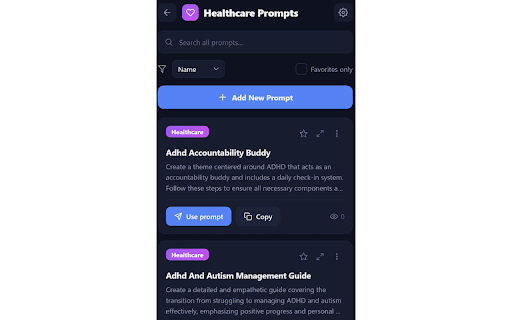 Jazmine AI :: Your personal AI prompt library. Organize prompts into colorful categories, favorite, track usage, and reuse them anywhere.
