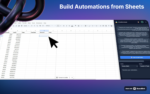 DriveWind Studio - Build Google Workspace Automations with AI :: AI-powered Google Workspace assistant for building automations, tools or complex workflows in Apps Script and Sheets.