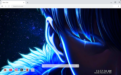 Solo Leveling Sung Jinwoo Blue Live Wallpaper :: Transform your new tab with dynamic HD wallpapers of Solo Leveling's Sung Jinwoo, bringing action and color to your browsing ex...