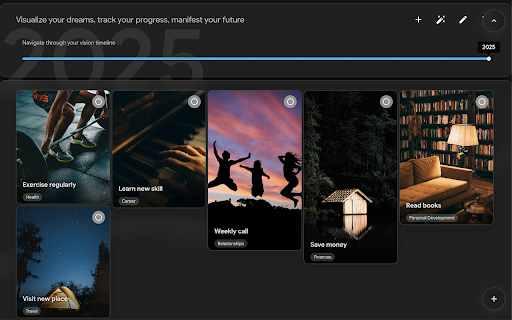 My North Star – Minimalist Life Timer & Vision Board. :: Mindful new tab: track your life, visualize goals - private & ad-free.