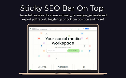 AuditDeck: Advanced SEO Audit & Performance Analyzer :: All-in-one SEO Audit tool: On-page, Technical, Core Web Vitals, Competitor Analysis, and Lead Generation with PDF reports.