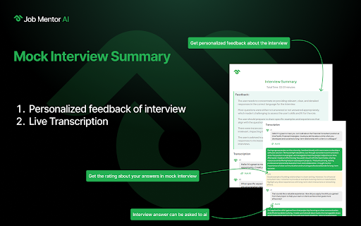Job Mentor AI - Your AI Interview Copilot :: An AI enabled platform that helps job seeking candidates to prepare for and excel their interviews