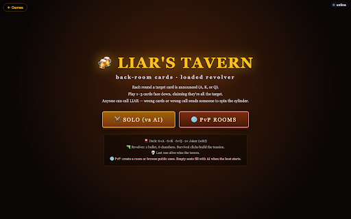 Unlimited Games — Free Browser Games :: A mini game center under your toolbar icon. One-click play with public or private rooms to invite friends.