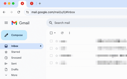Gmail Favicon Counter :: Display unread Gmail count in the tab favicon badge.