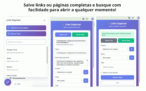 Link Organizer :: Salve e organize seus links favoritos facilmente