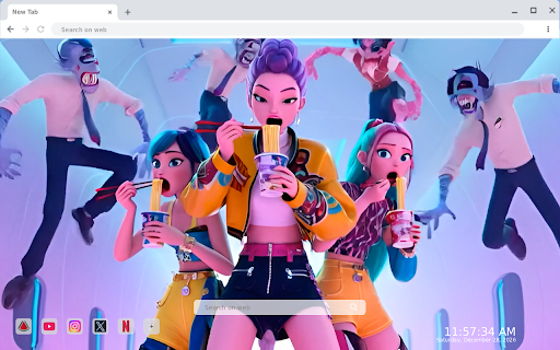 Cute K-Pop Characters Zombies Live Wallpaper :: Transform your new tab with adorable K-Pop zombie characters in vibrant HD live wallpapers for a fun, unique experience.