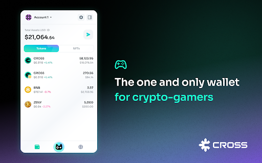 CROSSx :: A cross-chain wallet extension for managing multiple cryptocurrencies