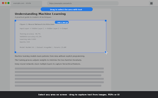 SnapScribe — Text from Image :: Extract text from any image or screen area using OCR. Select a region and copy the text to your clipboard instantly.