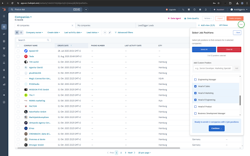 LeadDigger - One-click Contact Enrichment :: Enrich your CRM contacts in one click