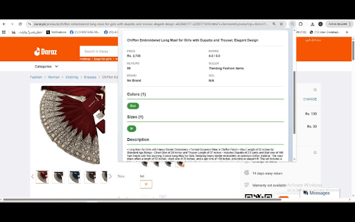 Daraz Data Extractor :: New Unlimited Version! Extract product details, prices, and ratings from Daraz.pk directly from your browser.