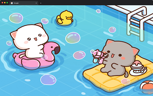 Peach & Goma Wallpapers HD New Tab - Kawaii Cat Backgrounds :: Transform your new tab with adorable Peach & Goma HD wallpapers. Featuring cute cat duo, kawaii pastel themes for anime fans.