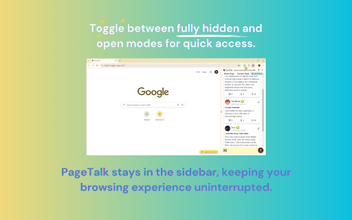 PageTalk - Leave Comments on Any Site :: Allows you to comment and interact on any website page