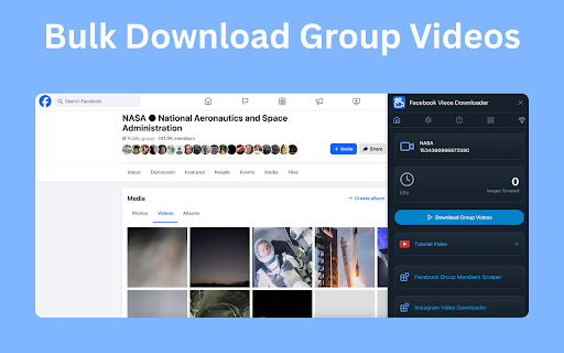 Facebook Videos Downloader - Save FB Videos :: Download videos from FB groups, pages & profiles in one click. Fast & simple Facebook video downloader.