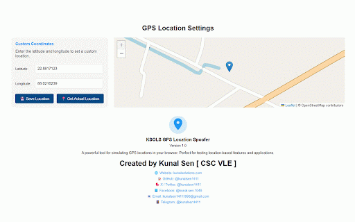KSOLS GPS Location Spoofer :: Override GPS location with custom coordinates
