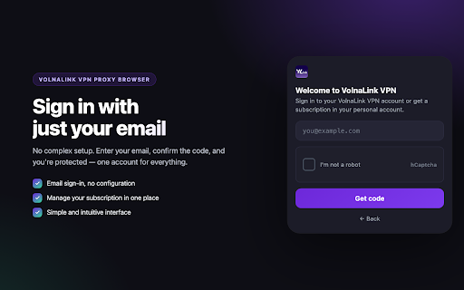VolnaLink VPN Proxy Browser :: Подключение браузера через прокси VolnaLink VPN. Вход по email или подписка в личном кабинете.