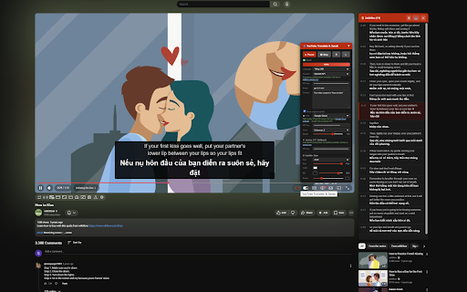 YouTube Translate & Speak :: Translate YouTube subtitles into 90+ languages with bilingual display and text-to-speech. Works even on videos without subtitles.