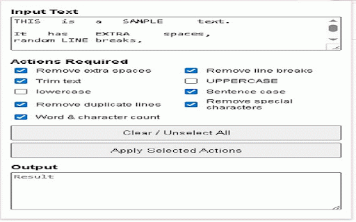 Text Cleaner – Online Text Editor :: Offline online text editor to clean, format, convert and process text instantly.