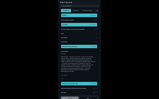 Patrium Health :: Patrium health chrome extension