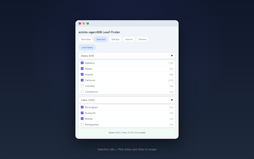 estate-agentDB Lead Finder :: Find real estate agent leads with phone numbers, addresses, and websites.
