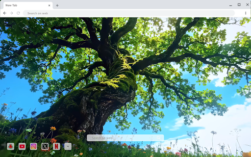 Green Tree Live Wallpaper :: Transform your new tab with calming HD live wallpapers of lush green trees, bringing nature's tranquility to your browsing expe...