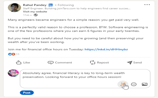 PostMasterAI :: Write tweets and replies for social media (twitter/x, linkedin) with a click using AI.
