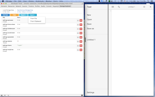 Storage Area Explorer 2 :: Simple editor for Storage Area for Chrome Packaged Apps & Extensions - new working version