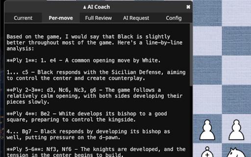 AI Chess Coach for Lichess™ :: AI-powered chess analysis tool that integrates with Lichess™.