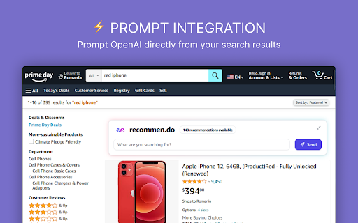 AI recommendations for shopping - recommen.do :: 🛍️ Get shopping recommendations on Amazon, Newegg or Ebay, powered by OpenAI 🤖.