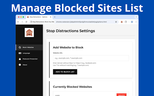 Block Website: Self Control :: Block distracting websites to stay focused and productive. Features motivational exercises when sites are blocked.