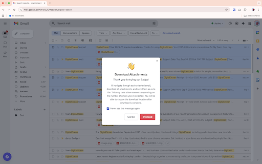 Badgy - Gmail attachments manager :: Bulk download and print Gmail attachments from multiple emails