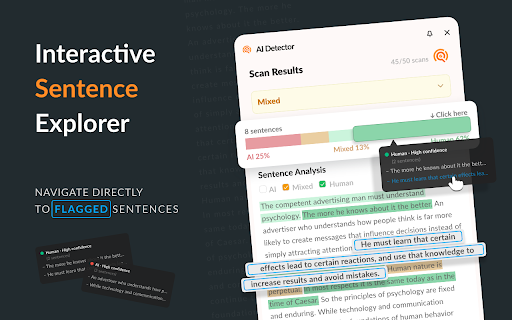 AI Detector :: Efficient AI Detector tool to analyze text writing content with AI checker technology